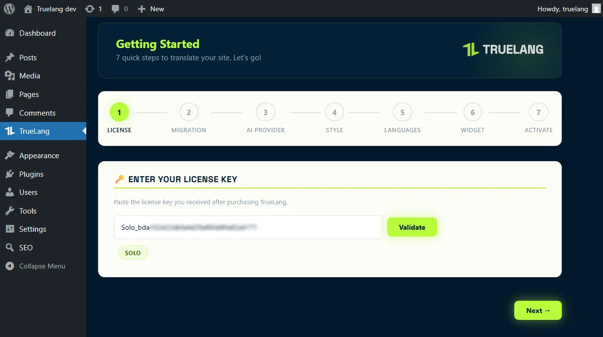 Ultra simple onboarding.
